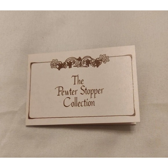 Wine Things Unlimited NEW Pewter Bottle Stopper Grapevine Hand Painted. AK - Picture 4 of 6